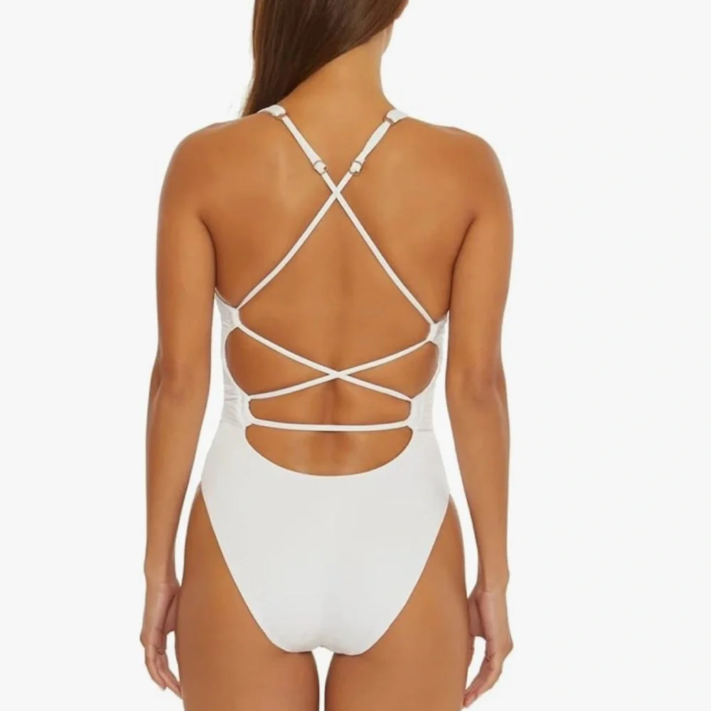 BECCA White One Piece Swimsuit - Picture 2 of 6
